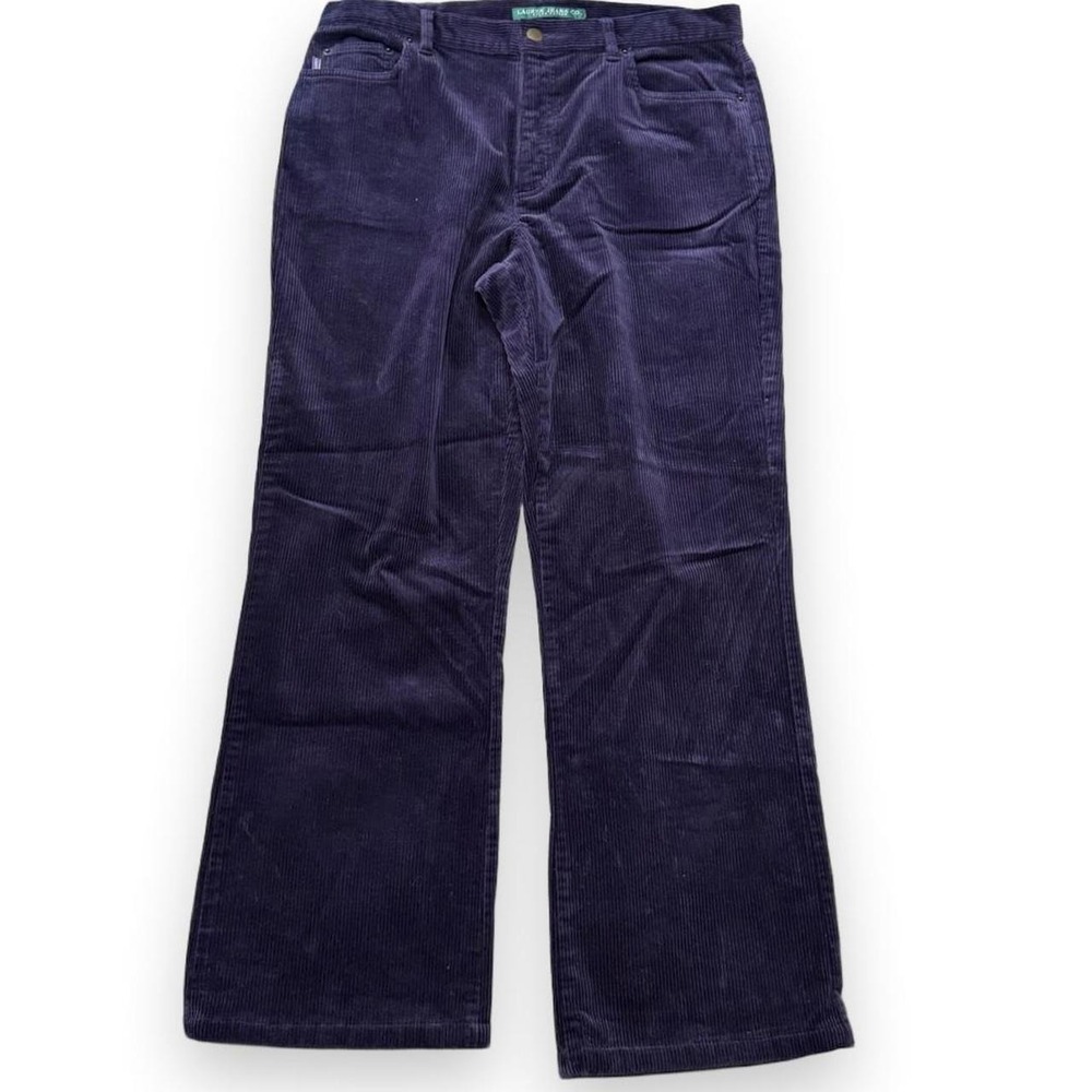 Vintage 90s Lauren Jeans Co Purple Corduroy Pants, Women's Size 12